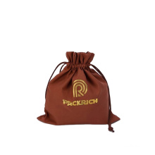 custom cheap plain polyester eco drawstring bag for jewelry